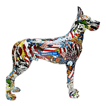 Статуэтка Graffiti Great Dane Поп-Арт варинант исполнения - 2 | Loft Concept в Казани