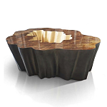Кофейный стол Burl Exotic tree Coffee Table Black варинант исполнения - 1 | Loft Concept в Казани