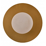 Бра круглое с плафоном из натурального камня на латунном основании Cryptocrystalline Stone варинант исполнения - 3 | Loft Concept в Казани