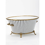 Кашпо Black white stripe варинант исполнения - 2 | Loft Concept в Казани