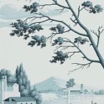 Обои ручная роспись Views of Italy Mare Verde варинант исполнения - 3 | Loft Concept в Казани