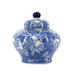 Ваза с крышкой в китайском стиле Гранатовое дерево Blooming Pomegranate варинант исполнения - 8 | Loft Concept в Казани