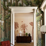 Обои ручная роспись Redwoods Sequoia on Sterling Silver gilded paper варинант исполнения - 2 | Loft Concept в Казани