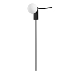 Бра с белым шарообразным плафоном и черным минималистичным каркасом Direct Rays варинант исполнения - 1 | Loft Concept в Казани