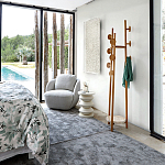 Полукруглое кресло из обивки меланж Halle Melange Armchair варинант исполнения - 4 | Loft Concept в Казани