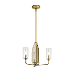  Люстра с прозрачными рифлеными цилиндрическими плафонами Kichler варинант исполнения - 2 | Loft Concept в Казани