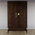 Платяной шкаф Elsa Dreams Walnut с 2-мя фасадами варинант исполнения - 3 | Loft Concept в Казани