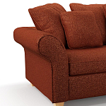 Мебельная ткань Шенилл терракотовый цвет 138 см T4-44 варинант исполнения - 5 | Loft Concept в Казани