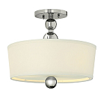 Потолочный светильник с белым цилиндрическим плафоном и шарообразными деталями Hinkley варинант исполнения - 1 | Loft Concept в Казани