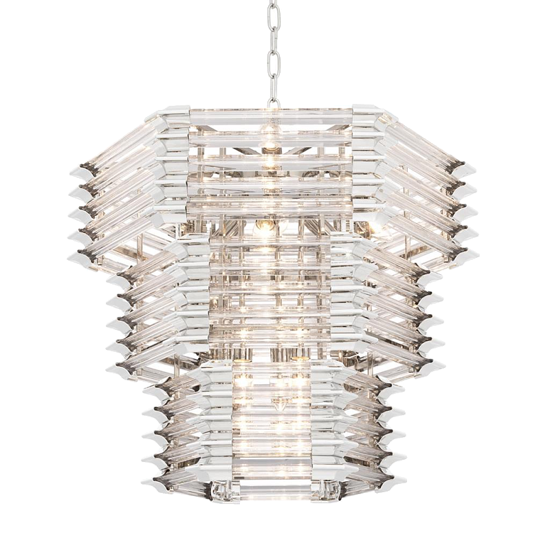 Люстра Chandelier Wren Никель Прозрачный (Transparent) в Казани | Loft Concept 