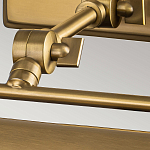 Светильник для картин цвета состаренная латунь с широким плафоном на прямоугольном основании Elstead Lighting варинант исполнения - 10 | Loft Concept в Казани