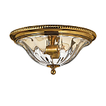 Потолочный светильник цвета латунь с прозрачным плафоном в форме чаши Hinkley варинант исполнения - 1 | Loft Concept в Казани