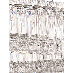 Люстра подвесная круглая из прозрачного хрусталя с корпусом из металла цвета хром Selfsufficient варинант исполнения - 6 | Loft Concept в Казани