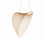 Подвесной светильник фигурный из деревянных прутьев Ecofriendly Light Source варинант исполнения - 2 | Loft Concept в Казани