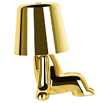 Настольная лампа фигурная цвета золото с гладким абажуром Высота 16 см Sophia варинант исполнения - 4 | Loft Concept в Казани