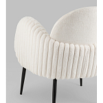 Полукресло Wave Stripes букле белый варинант исполнения - 3 | Loft Concept в Казани