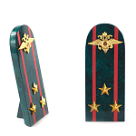 Сувенир Погон МВД из натурального камня змеевик Souvenir Epaulets варинант исполнения - 7 | Loft Concept в Казани