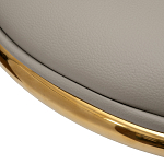 Стул бежевый из экокожи на золотых ножках Attribute of Elegance варинант исполнения - 3 | Loft Concept в Казани