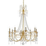 Люстра с декором из прозрачных бусин Glowing Crystals варинант исполнения - 2 | Loft Concept в Казани