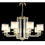 Люстра с 8-ю цилиндрическими плафонами из стекла Laurent варинант исполнения - 4 | Loft Concept в Казани