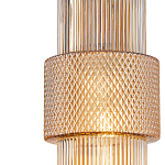 Подвесной светильник со стеклянным рифленым плафоном цилиндрической формы Eliara 13 варинант исполнения - 3 | Loft Concept в Казани