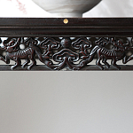 Черная резная консоль в Китайском стиле из массива Black Dragon Console варинант исполнения - 3 | Loft Concept в Казани