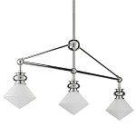 Люстра линейная с ромбовидными плафонами Pointed Diamond Shade варинант исполнения - 5 | Loft Concept в Казани