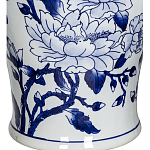 Ваза с крышкой и синим цветочным узором Blue & White Ornament  варинант исполнения - 3 | Loft Concept в Казани