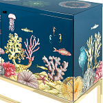 Буфет ручная роспись в морском стиле Cabinet Fondo Marino  варинант исполнения - 2 | Loft Concept в Казани