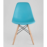 Пластиковый стул на ножках из массива бука Eames Torquoise варинант исполнения - 4 | Loft Concept в Казани