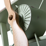 Полка книжная зеленая в виде аэроплана в стиле лофт FLY варинант исполнения - 2 | Loft Concept в Казани