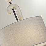 Люстра с серым тканевым плафоном Flourish варинант исполнения - 4 | Loft Concept в Казани