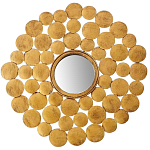 Настенное зеркало Ernest Metal Brass Mirror варинант исполнения - 1 | Loft Concept в Казани