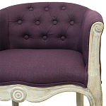 Кресло низкое в стиле прованс Louis French Armchair violet flax варинант исполнения - 3 | Loft Concept в Казани