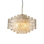 Люстра многоярусная с декором из натуральной морской ракушки Iridescent Light варинант исполнения - 1 | Loft Concept в Казани