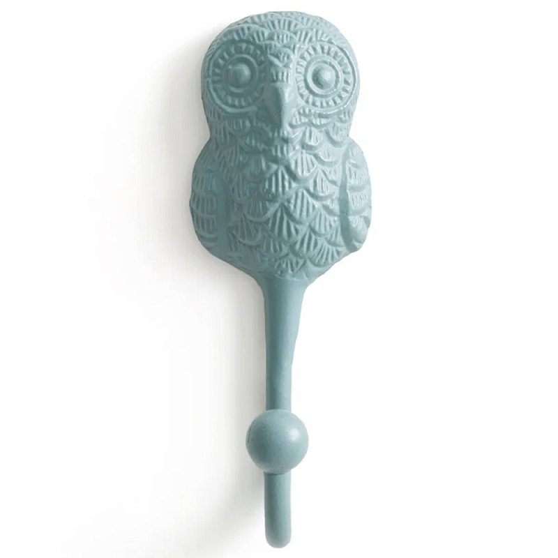 Настенный крючок в виде совы Owl Wall Hook Blue Голубой Настенный крючок в виде совы Owl Wall Hook Blue Голубой в Казани | Loft Concept