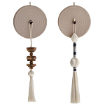 Аксессуар на стену диск из нитей Wall Decor White Thread Disc  варинант исполнения - 5 | Loft Concept в Казани