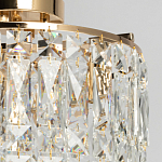 Потолочный светильник круглый с прозрачными подвесками Lunet варинант исполнения - 3 | Loft Concept в Казани