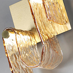 Бра волнистой формы из фактурного стекла Wave варинант исполнения - 8 | Loft Concept в Казани