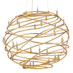 Люстра золотая в форме спирали Fancy Pattern варинант исполнения - 3 | Loft Concept в Казани