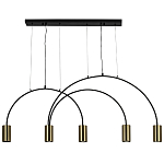 Линейный светильник с дугообразным каркасом Daviau Linear Arch Light 5 варинант исполнения - 3 | Loft Concept в Казани
