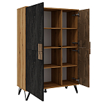 Шкаф двухдверный с 2-мя отделами с полками Stone Effect варинант исполнения - 3 | Loft Concept в Казани