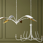 Люстра белая с плафонами в виде лепестков Delicate Flower варинант исполнения - 5 | Loft Concept в Казани