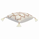 Подушка декоративная с геометрическим узором и кисточками Divine Abstractions варинант исполнения - 1 | Loft Concept в Казани