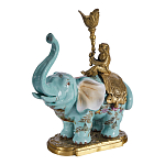 Подсвечник в виде слона из фарфора с бронзовыми элементами Elephant in the Garden of Eden варинант исполнения - 2 | Loft Concept в Казани