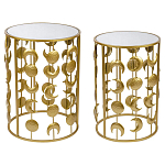 Набор из двух столов из металла Brass Symphony Moon варинант исполнения - 1 | Loft Concept в Казани