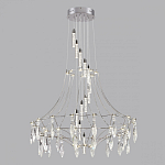Люстра подвесная из металла с хрустальными прозрачными подвесками Quasar 81 варинант исполнения - 10 | Loft Concept в Казани