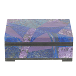 Шкатулка из натурального камня лазурит и чароит Stone Casket варинант исполнения - 2 | Loft Concept в Казани