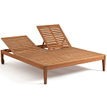 Шезлонг двухместный из эвкалипта Sunset варинант исполнения - 4 | Loft Concept в Казани