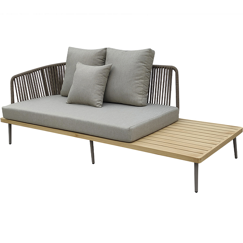Диван трехместный уличный Street Comfort серый Серый Диван трехместный уличный Street Comfort серый Серый в Казани | Loft Concept